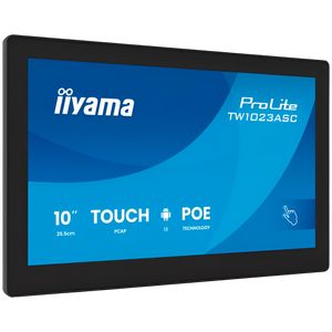 TW1023ASC-B3P 10,1" Panel-PC with Android 13+GMS, SOC uad-core RK3568 4GB, Storage 32GB, PCAP 10-Points Touch, 280x800, IPS panel, Speakers, POE, WIFI, BT5.2, SD Slot, HDMI-out