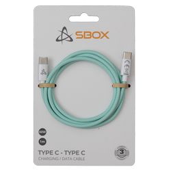 KABEL SBOX USB TYPE C -> USB TYPE C M/M 1M Zeleni - 60W
