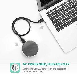 Kabel USB 3.0 UGREEN (M na M, 2 m) crna