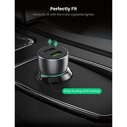 Punjač za auto UGREEN (2xUSB QC 3.0 36W 10144)