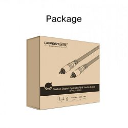 Optički kabel UGREEN Toslink - pleteni 2m (boja: crna)