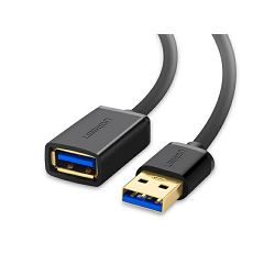 Produžni kabel USB 3.0 UGREEN (M na F, 3 m) crna