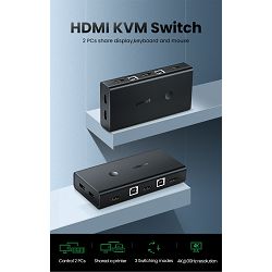 HDMI 2x1 KVM preklopnik UGREEN 