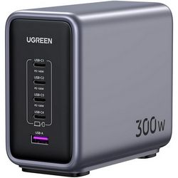 Punjač UGREEN Nexnode 300W GaN II 5-port USB (GaN II tehnologija, 5 USB portova, 300W)