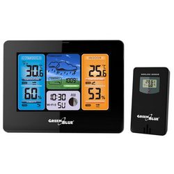 Wireless WiFi Weather Station Outdoor Sensor Calendar Barometer Tuya Smart App IPX4