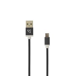KABEL USB A Muški -> MICRO USB Muški 1.5 m Crni