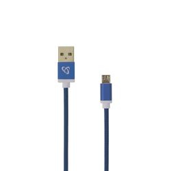 KABEL USB A Muški -> MICRO USB Muški 1.5 m Plavi
