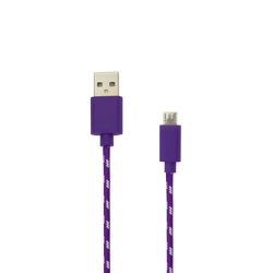 KABEL USB A Muški -> MICRO USB Muški 1 m Ljubičasti