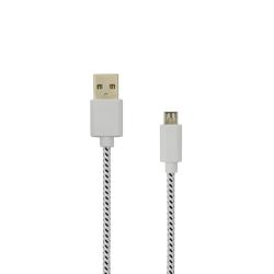 KABEL USB A Muški -> MICRO USB Muški 1 m Bijeli