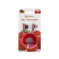 KABEL USB A Muški -> TYPE-C Muški 90°, 1.5 m Crveni