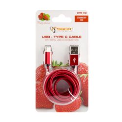 KABEL USB Muški -> TYPE-C Muški 1.5 m Crveni