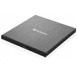 Verbatim CD/DVD Slimline vanjski snimač, M-Disc kompatibilan, USB3.2/USB-C crni