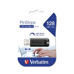 Verbatim PinStripe 128GB USB3.2 Gen1 crni