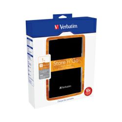 Verbatim 2.5" StorenGo 1TB HDD, USB3.0 crni