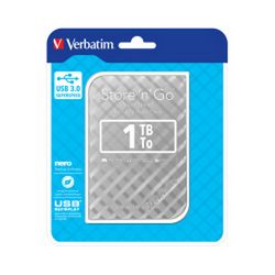 Verbatim 2.5" StorenGo 1TB HDD, USB3.0 Gen2, srebrni