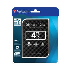 Verbatim 2.5" StorenGo 4TB HDD, USB3.0 crni