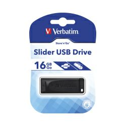 Verbatim USB2.0 StorenGo Slider 16GB crni