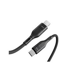 Pleteni kabel VEGER CL01 USB-C na Lightning (1.2m) crna