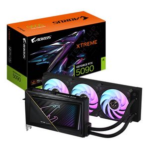GIGABYTE AORUS GeForce RTX 5090 XTREME WATERFORCE 32G Graphics Card - 32GB GDDR7, 512bit, PCI-E 5.0, 2655MHz Core Clock, 3 x DP 2.1a, 1 x HDMI 2.1b, NVIDIA DLSS 4, GV-N5090AORUSX W-32GD