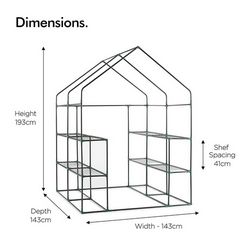 Plastenik VONHAUS (143 x 143 x 195cm)