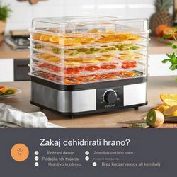 Sušilica za voće VONSHEF VonHaus 5-stage DEHYDRA (5 stupnjeva sušenja)