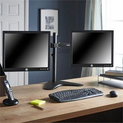 Dvostruki stolni nosač za dva monitora VONHAUS ( do 32")