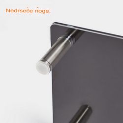 Stakleni stalak za monitor XL VONHAUS crna