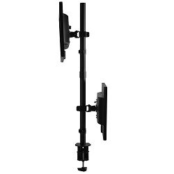 Dvostruki stolni stalak VONHAUS za do 32'' vertikalno (Boja: Crna, Maksimalna nosivost: 8kg po polici)