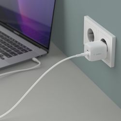 Belkin 45W PD PPS Dual USB-C GaN Charger Universal - crna