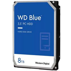HDD Desktop WD Blue 8TB CMR, 3.5, 256MB, 5640 RPM, SATA