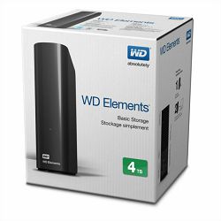 Vanjski disk WD ELEMENTS DESKTOP (4 TB, USB 3.0)