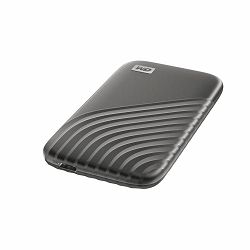 Prijenosna baterija WD My Passport SSD (500 GB, USB-C 3.2) siva