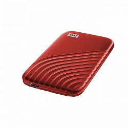 Prijenosna baterija WD My Passport SSD (500 GB, USB-C 3.2) crvena