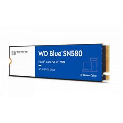 SSD Disk WD BLUE 500GB SN580 NVMe PCIe Gen4 x4 (NVMe, 500GB, PCIe Gen4 x4)