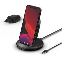 Belkin BOOST CHARGE Qi 15w wireless Charging Stand w PSU (EU Power Supply Included) - crna