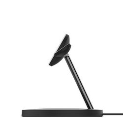 Belkin BOOST CHARGE PRO MagSafe 3-in-1 Charging Stand- Watch fast charge- w PSU (EU Power Supply) - crna