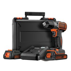 Bušilica Autosense BLACK&DECKER 18.0V/1.5Ah (Li-ion, 2 baterije)