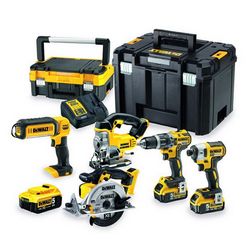 Kombinirani set DEWALT DCK551P3T (Zestaw Combo 18V: DCD796, DCF887, DCS39, DCS331, DCL050, 3x 5.0Ah baterije, TSTAK)