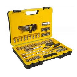 Set ključeva STANLEY 1/4",1/2" 75 komada (različite veličine, čelični materijal)