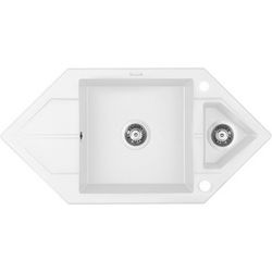 1.5-bowl granite sink with drainer - Space-Saver