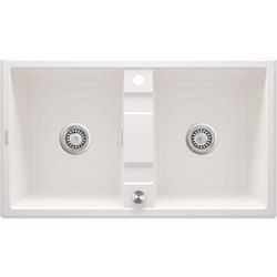 2-bowl granite sink