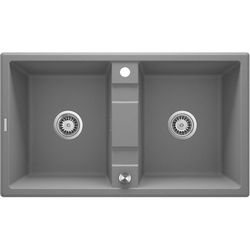 2-bowl granite sink