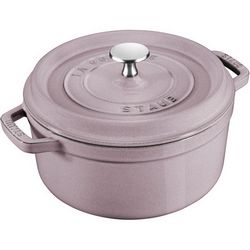 Lonac od lijevanog željeza STAUB Round Cast Iron Pot (2.2 ltr, boja trešnjinog cvijeta)