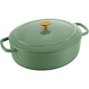 BALLARINI BELLAMONTE Cast iron pot oval 4.5 ltr, green
