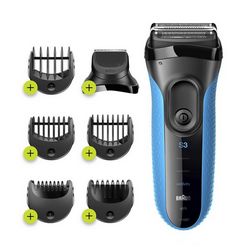 Braun Shaver with trimmer Series 3 Shave&Style 3010BT Operating time (max) 45 min Wet & Dry NiMH Black/Blue