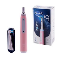 Električna četkica za zube BRAUN iO3 Series (za odrasle, 1 uključena glava četkice, 3 načina čišćenja zuba, boja: Blush Pink)