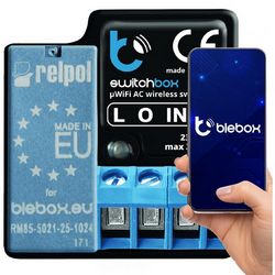 Prekidač s mjeračem energije BLEBOX SwitchBox v3 (230V, mjerenje potrošnje energije)