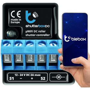 BLEBOX shutterBoxDC v2 WiFi I/O module 2x input binary 2x relay outputs 230V