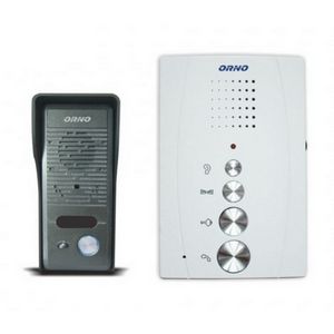 ORNO DOOR COMMUNICATION SET, SINGLE-FAMILY HEADPHONELESS, WHITE, ELUVIO &&