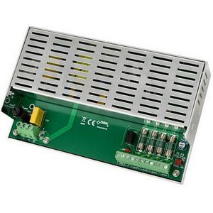 STABILIZED SWITCHED-MODE POWER SUPPLY FOR 4 HD CAMERAS Pulsar HPSDC-12V4X1A 12V/4A/4×1A/TOPIC